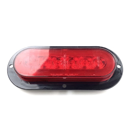 Optronics Glolight 22-Led 6 Flange Mount Red Stop/Turn/Tail Light With Weathertight Connection STL111RFMB